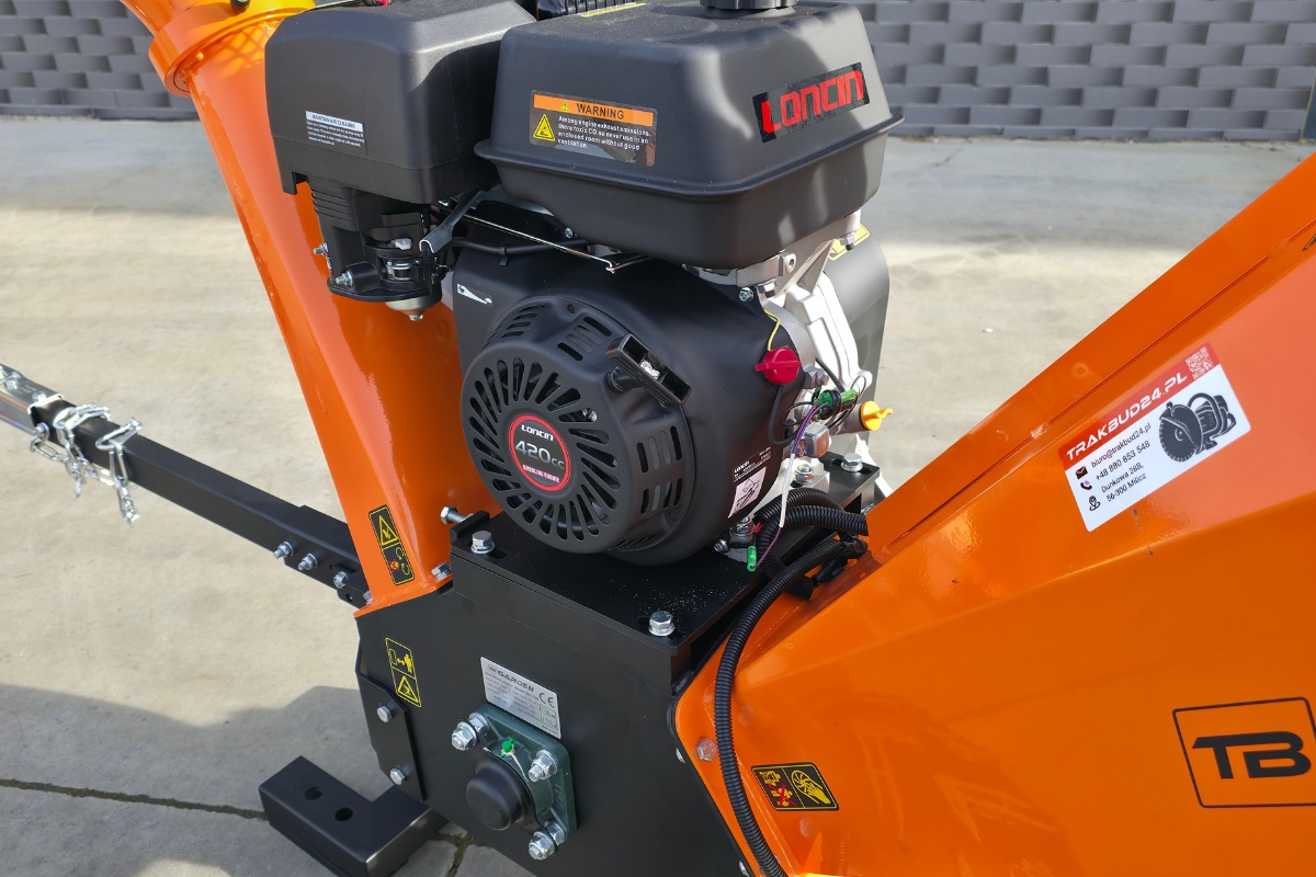 Silnik Loncin w rębaku spalinowym TB Garden GS1500